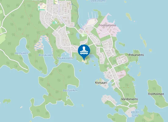 Map of Valkon uimaranta