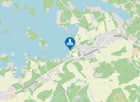 Map of Venesjärven ranta