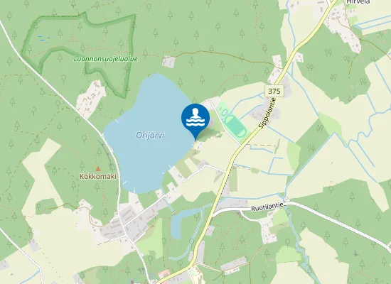 Map of Orijärven uimaranta