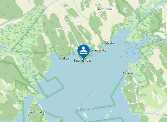 Map of Kuurnanpään uimaranta