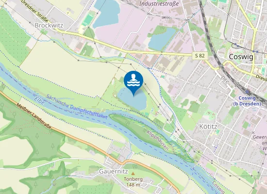 Map of Badesee Coswig Koetitz