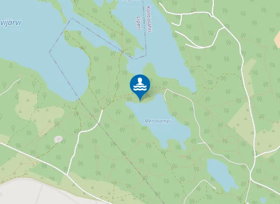 Map of Mertalammen uimaranta