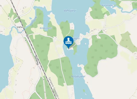 Map of Vahon yleinen uimaranta