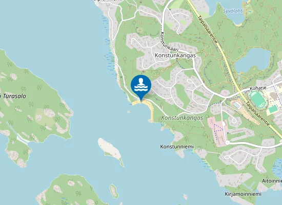 Map of Konstun Uimaranta