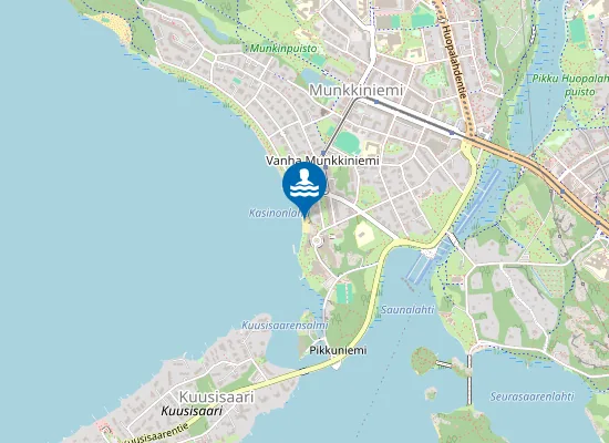 Map of Kalastajatorpan uimaranta