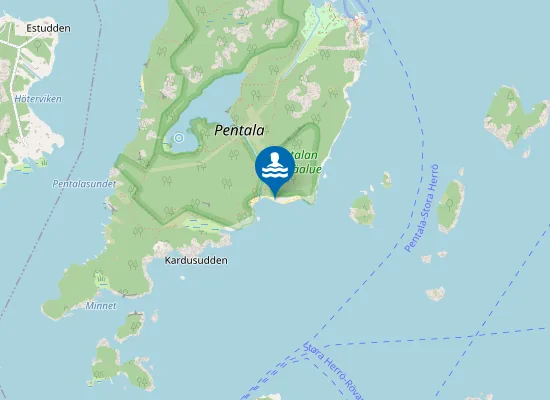 Map of Diksandin hiekkaranta