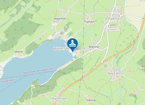 Map of WALLERSEE, NEUMARKT