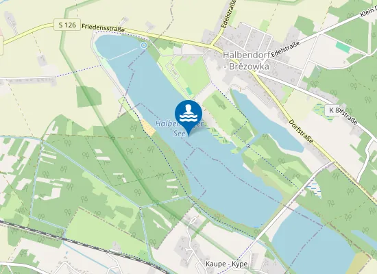 Map of HALBENDORF SEE