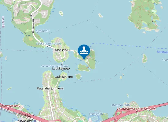 Map of Mustasaaren uimaranta