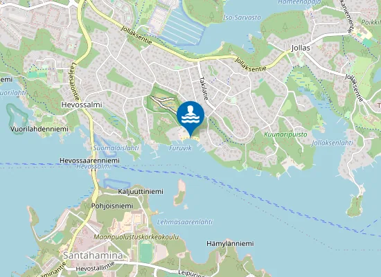 Map of Furuvikin uimaranta