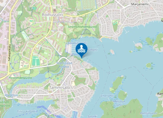 Map of Ruonasalmenpuisto/uimapaikka