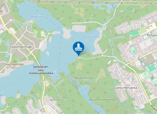 Map of Särkijärven uimaranta