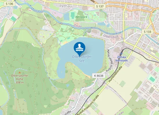 Map of TAGEBAURESTSEE OLBERSDORF