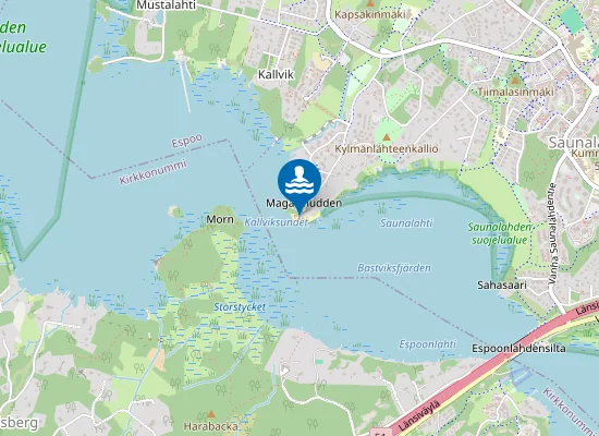 Map of Kallvikin uimaranta
