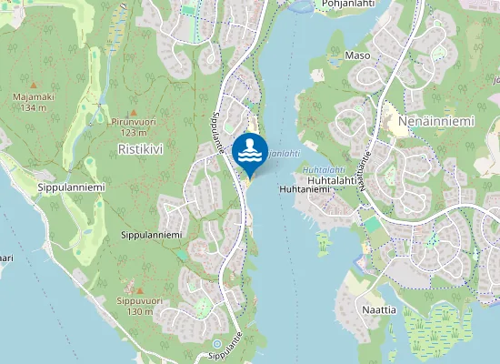 Map of Ristikiven uimaranta