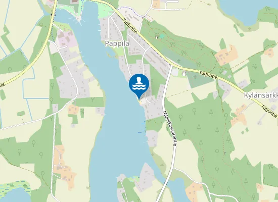 Map of Liperin kirkonkylän uimaranta