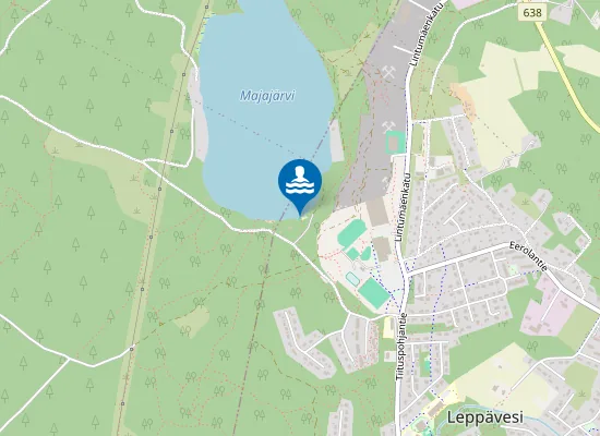 Map of Leppäveden Uimaranta