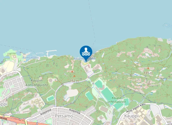 Map of Kaupinojan uimaranta
