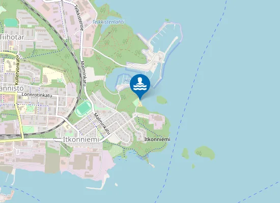 Map of Honkalahden uimaranta