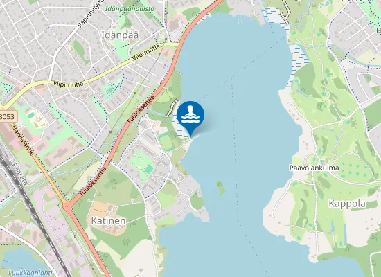 Map of Idänpään uimaranta