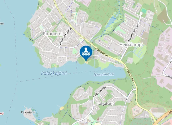 Map of Tyyppälänlahden uimapaikka