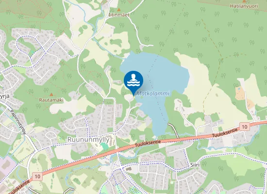 Map of Matkalammen uimaranta