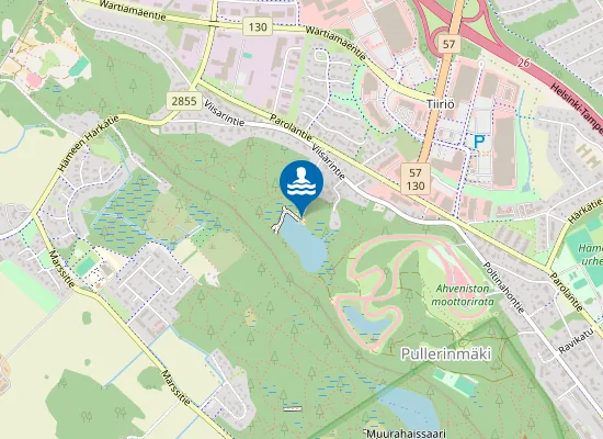 Map of Kahtoilammen uimaranta