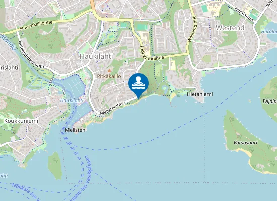 Map of Haukilahden uimaranta