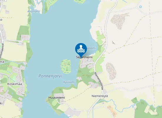 Map of Sepänniemen Uimaranta