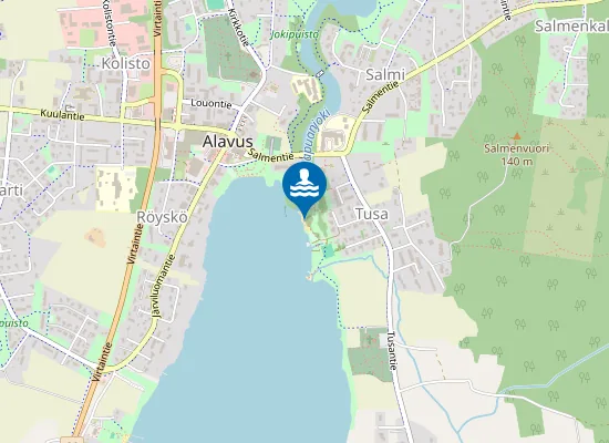 Map of Tusan Uimaranta