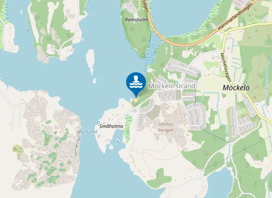 Map of Småholma badstrand
