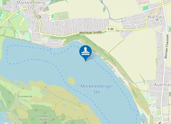 Map of MARKKLEEBERGER SEE