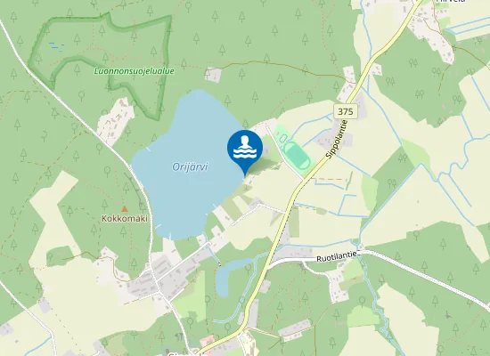 Map of Orijärven uimaranta