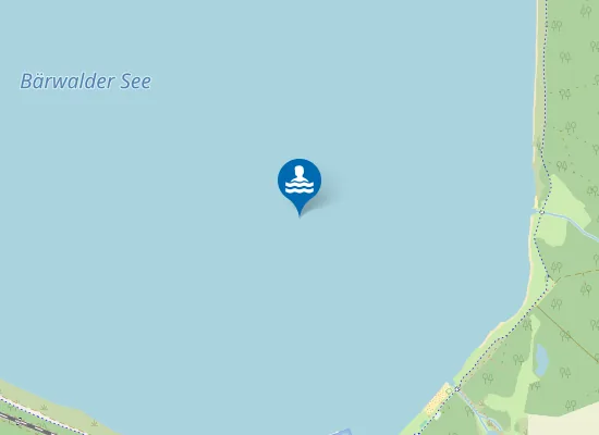 Map of SPEICHERBECKEN BAERWALDE