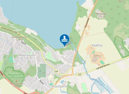 Map of Huutijärven uimaranta