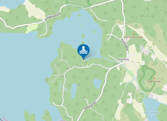 Map of Hirvijärven uimaranta