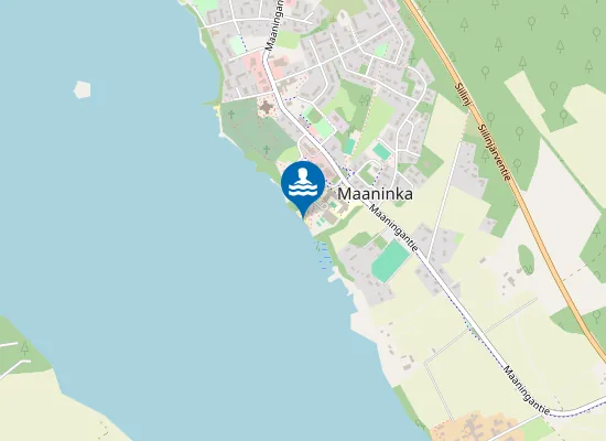 Map of Maaningan kirkonkylän uimaranta