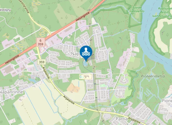 Map of Napan Lammen Uimapaikka