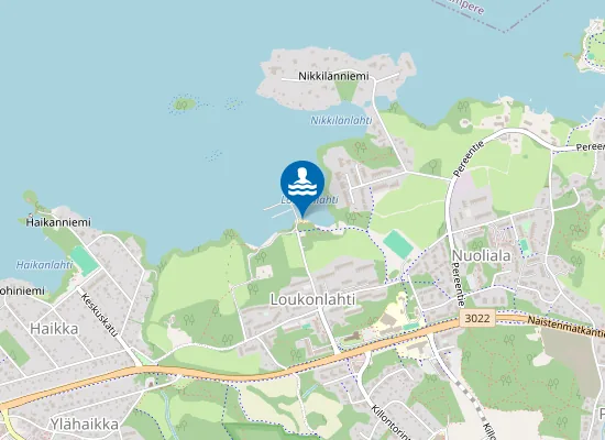 Map of Loukonlahden uimaranta