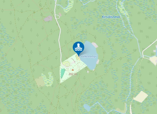 Map of Valkealammen Uimaranta