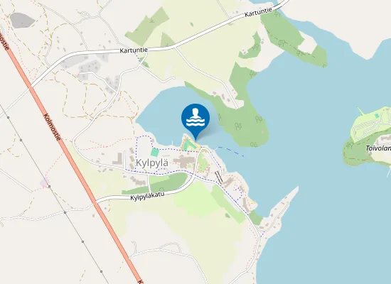 Map of Kylpylän uimaranta