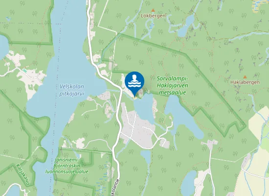 Map of Sorvalammen uimapaikka