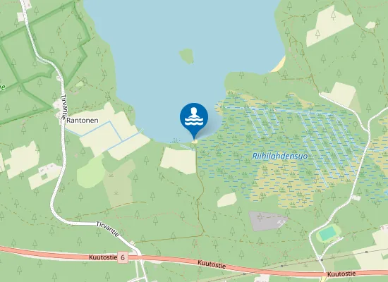 Map of Rautjärven uimapaikka