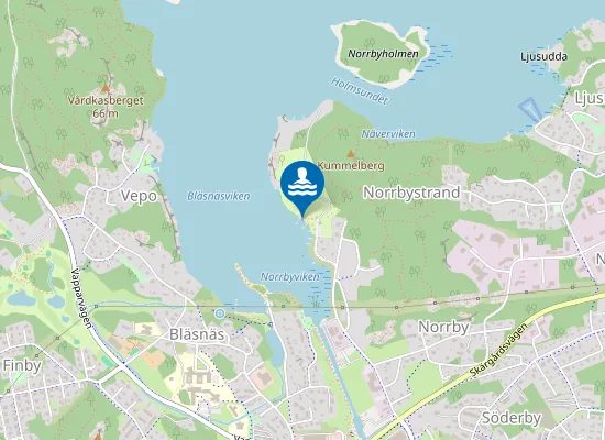 Map of Norrby Badstrand