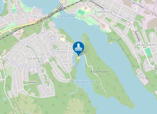 Map of Jyrängön uimaranta