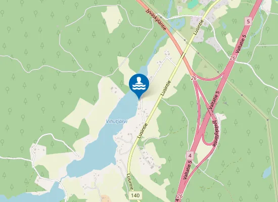 Map of Vihutjärven Uimaranta