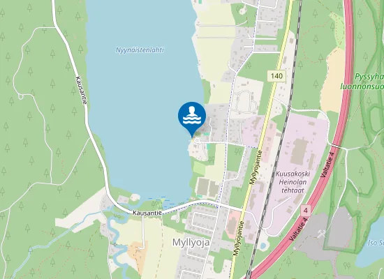 Map of Myllyojan Uimaranta
