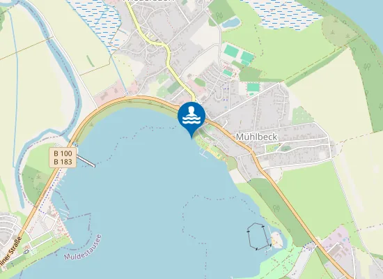 Map of GROSSE GOITZSCHE BERNSTEINSEE MUEHLBECK