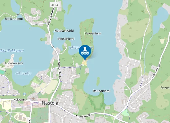 Map of Hevosniemen Uimaranta