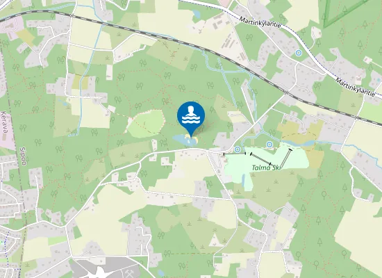 Map of Talman hiekkakuopan uimaranta